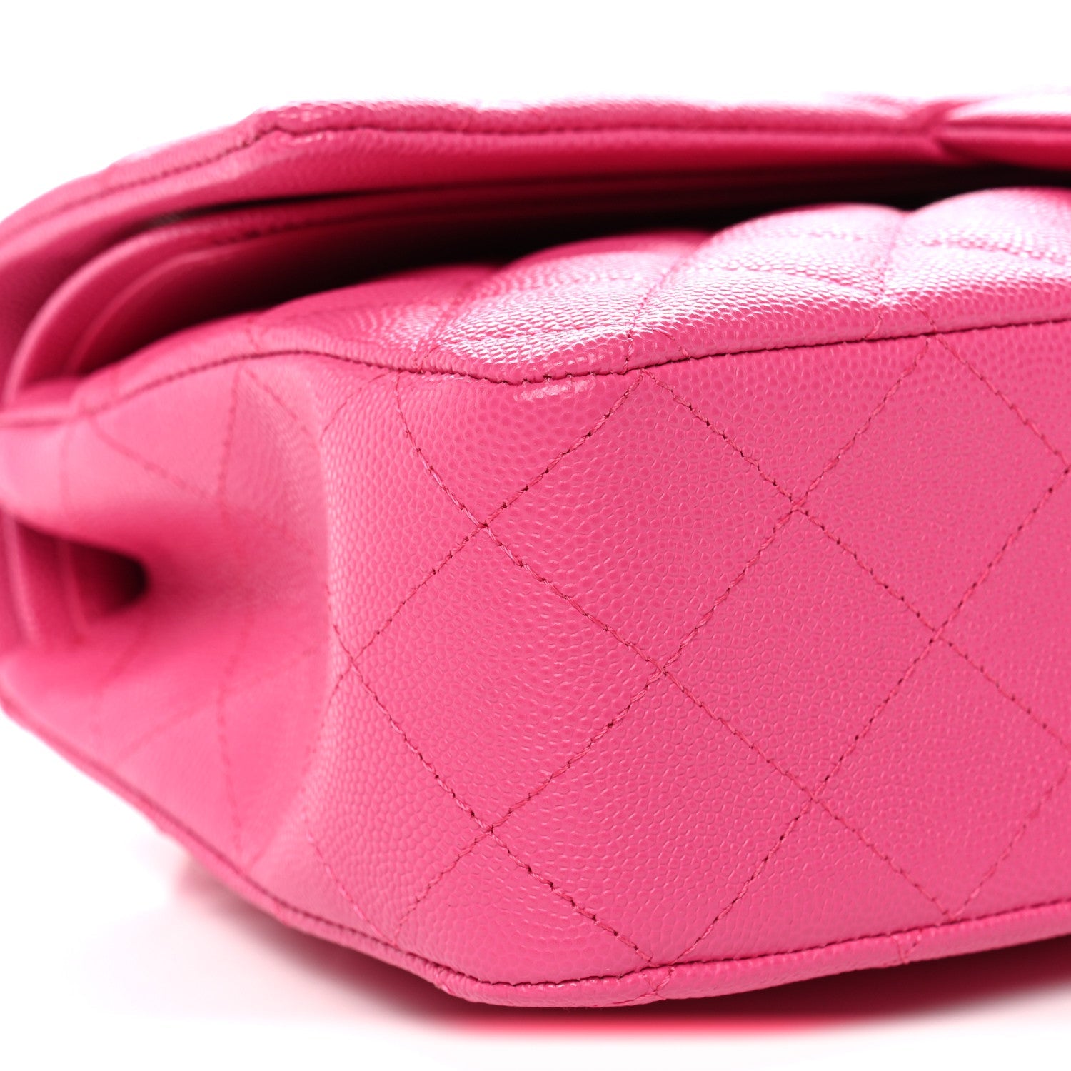 Chanel Caviar Quilted Medium Double Flap Dark Pink