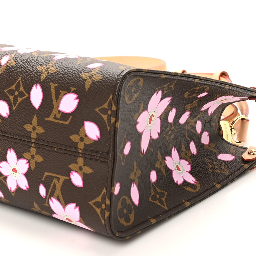 Louis Vuitton LV X TM Monogram Cherry Blossom Onthego PM Sakura Brown