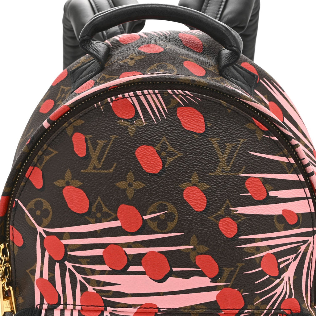 Louis Vuitton Monogram Jungle Dots Palm Springs Backpack PM Sugar Pink Poppy