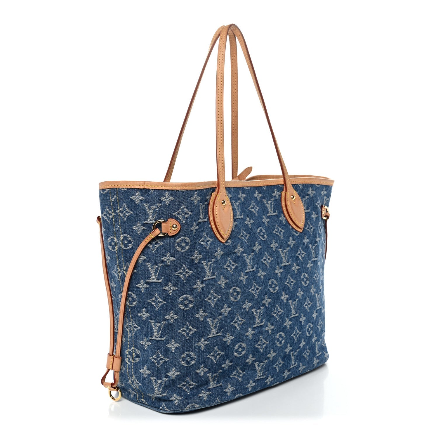 Louis Vuitton Monogram Denim Neo Neverfull MM Blue