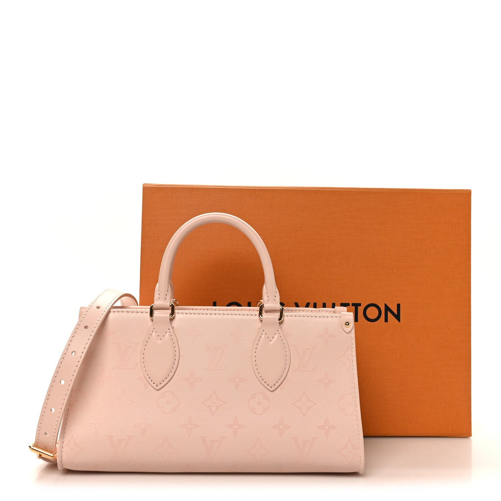 Louis Vuitton Calfskin OnTheGo East West Pearl Pink