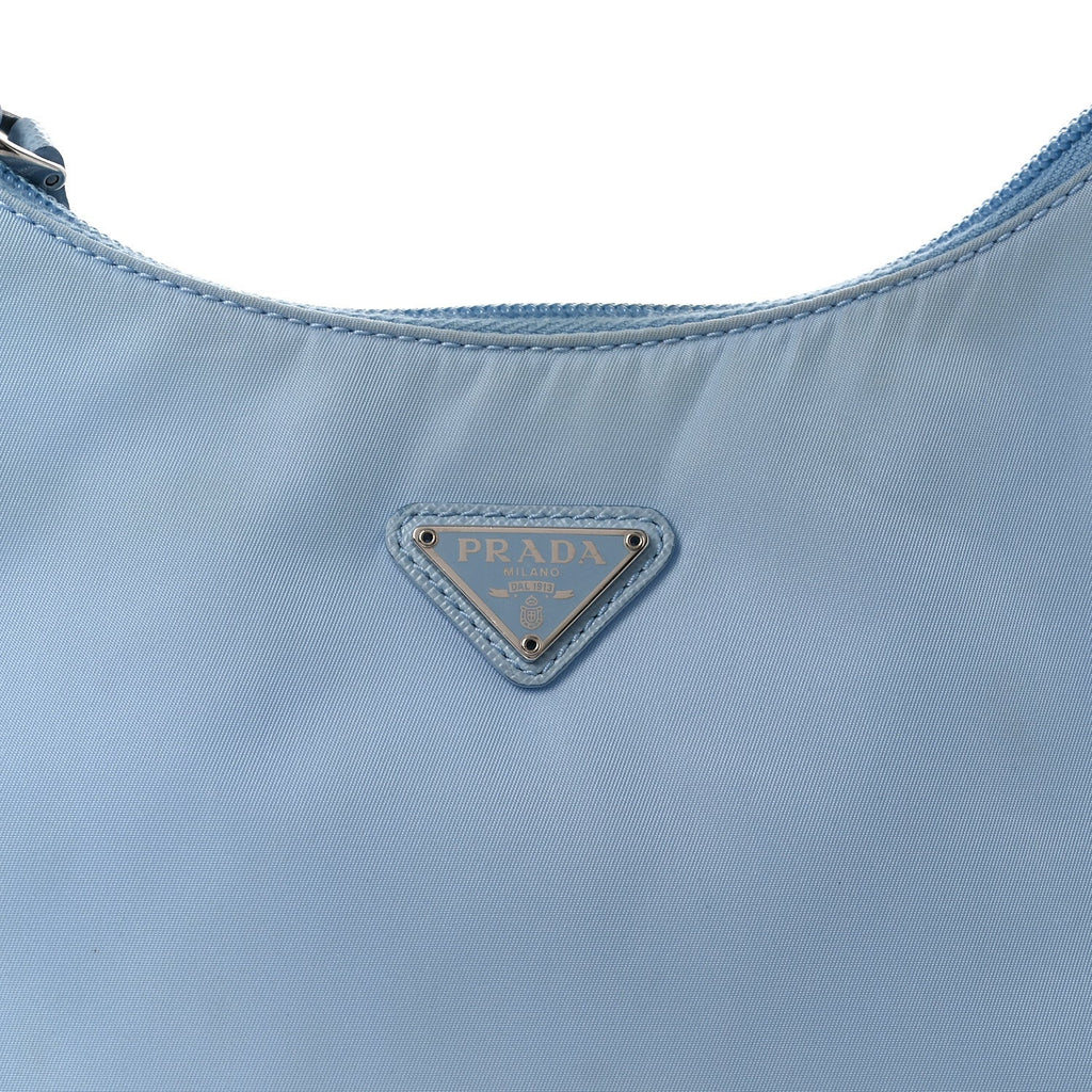 Prada Tessuto Nylon Mini Re-Edition 2000 Bag Celeste