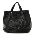 Chanel Calfskin Large Trianon Tote Black