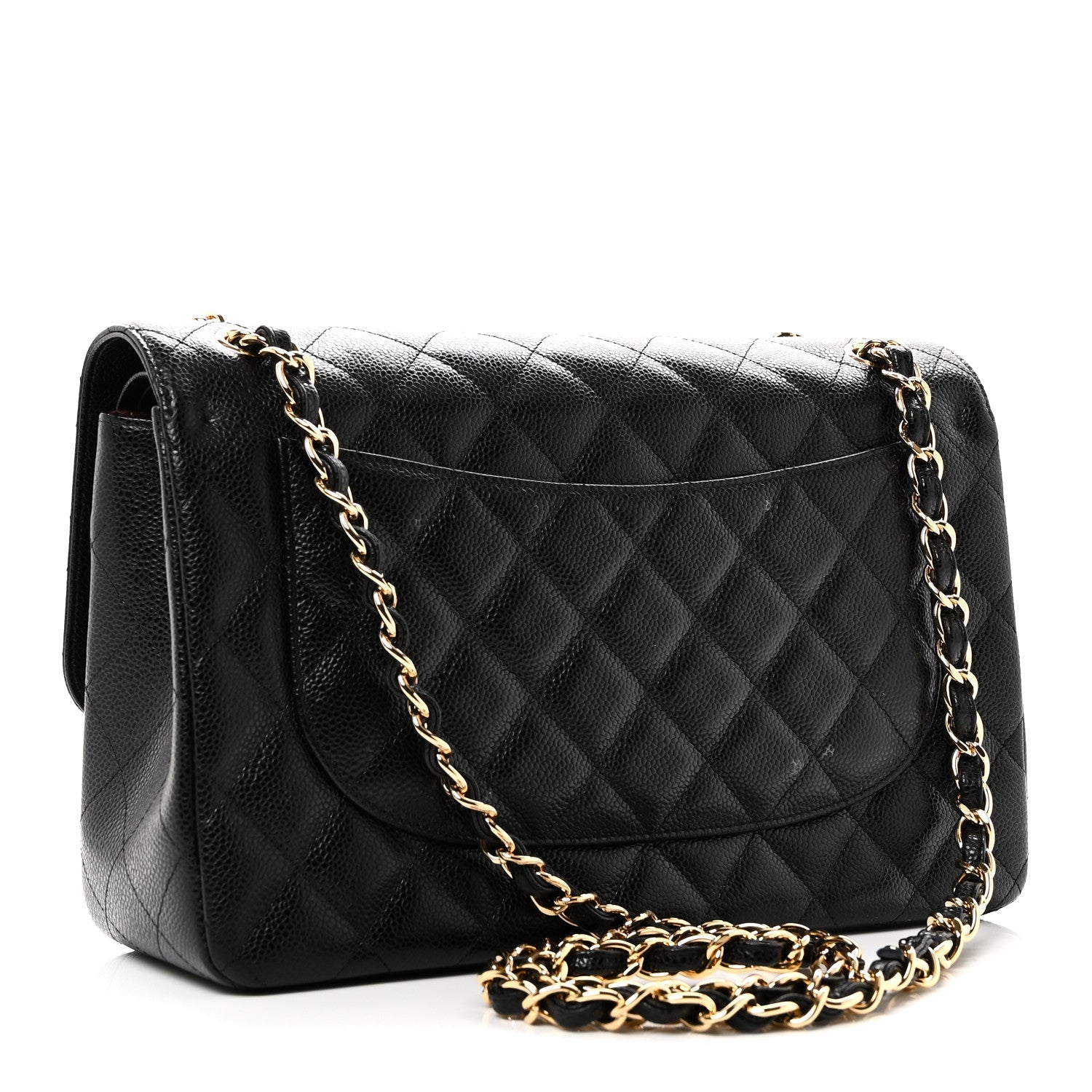 Chanel Caviar Quilted Jumbo Double Flap Black