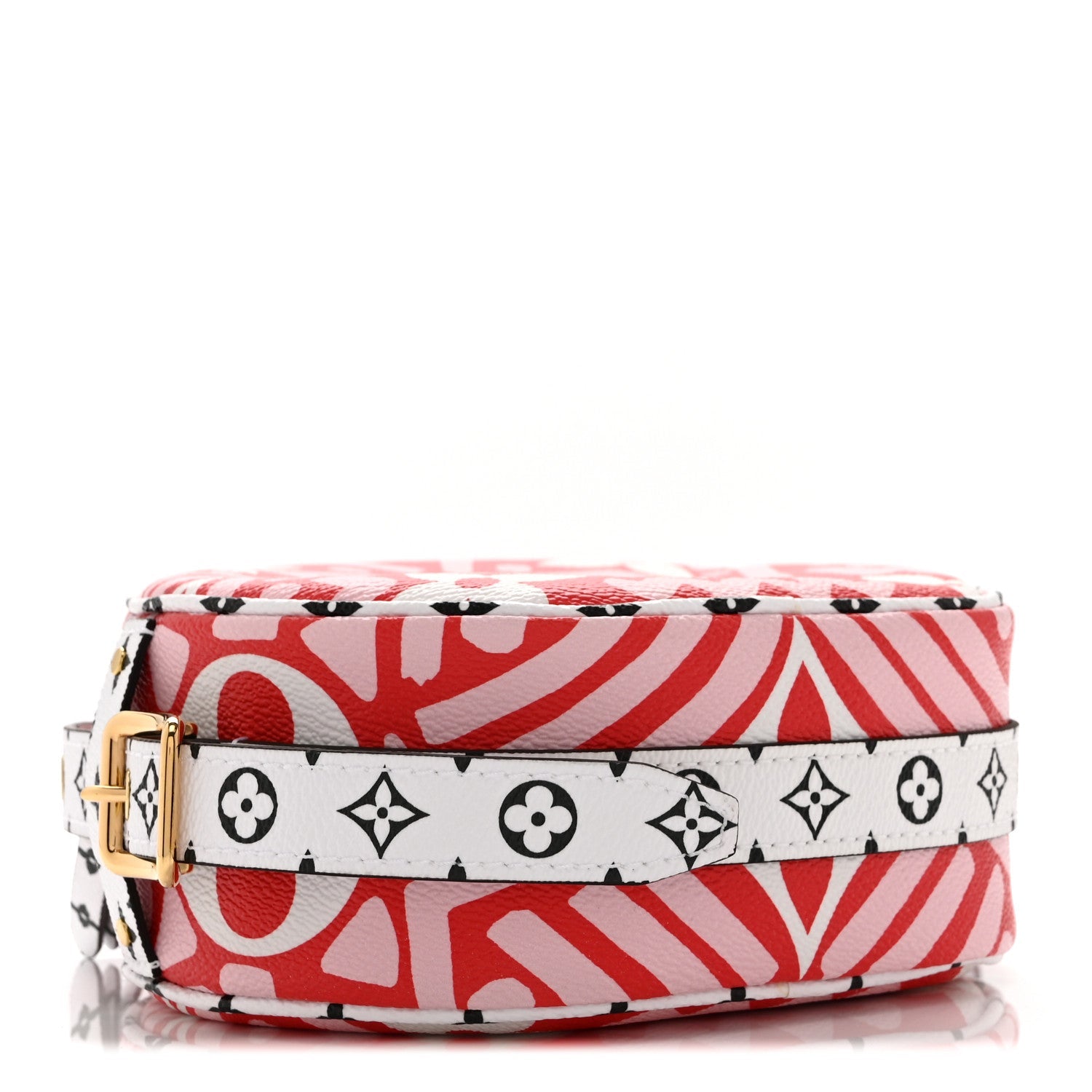 Louis Vuitton Monogram Giant Crafty Boite Chapeau Souple PM Rouge Rose Creme