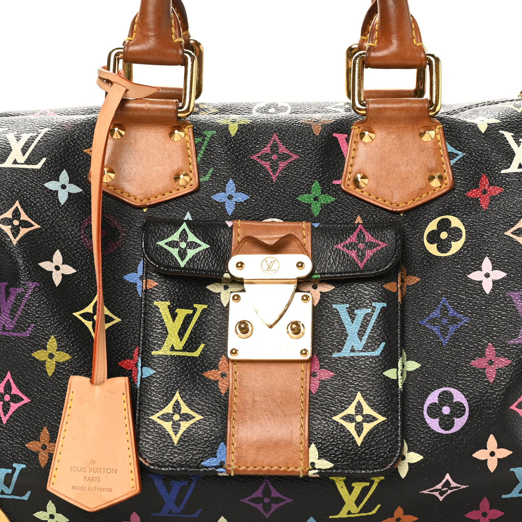Louis Vuitton Monogram Multicolor Speedy 30 Black