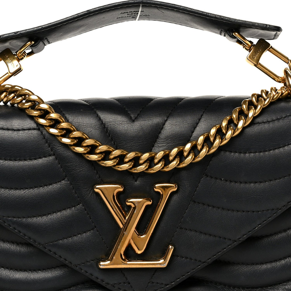 Louis Vuitton Calfskin New Wave Chain MM Black