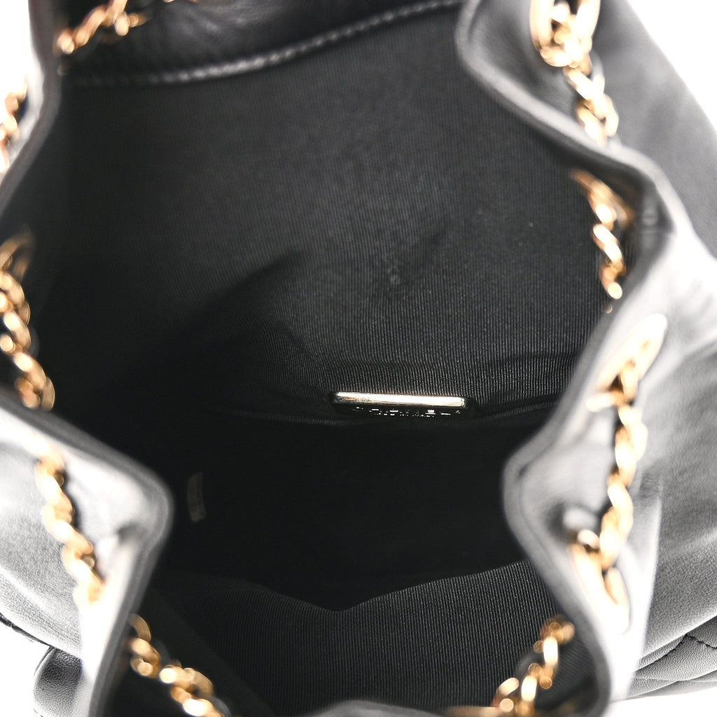 Chanel Lambskin Quilted Small In Seoul Backpack Black