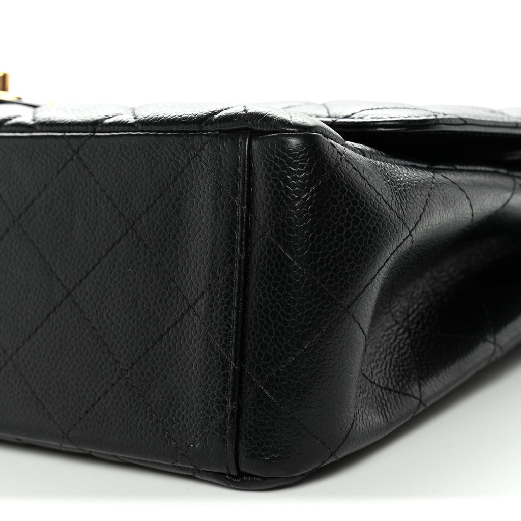 Chanel Caviar Quilted Maxi Double Flap Black
