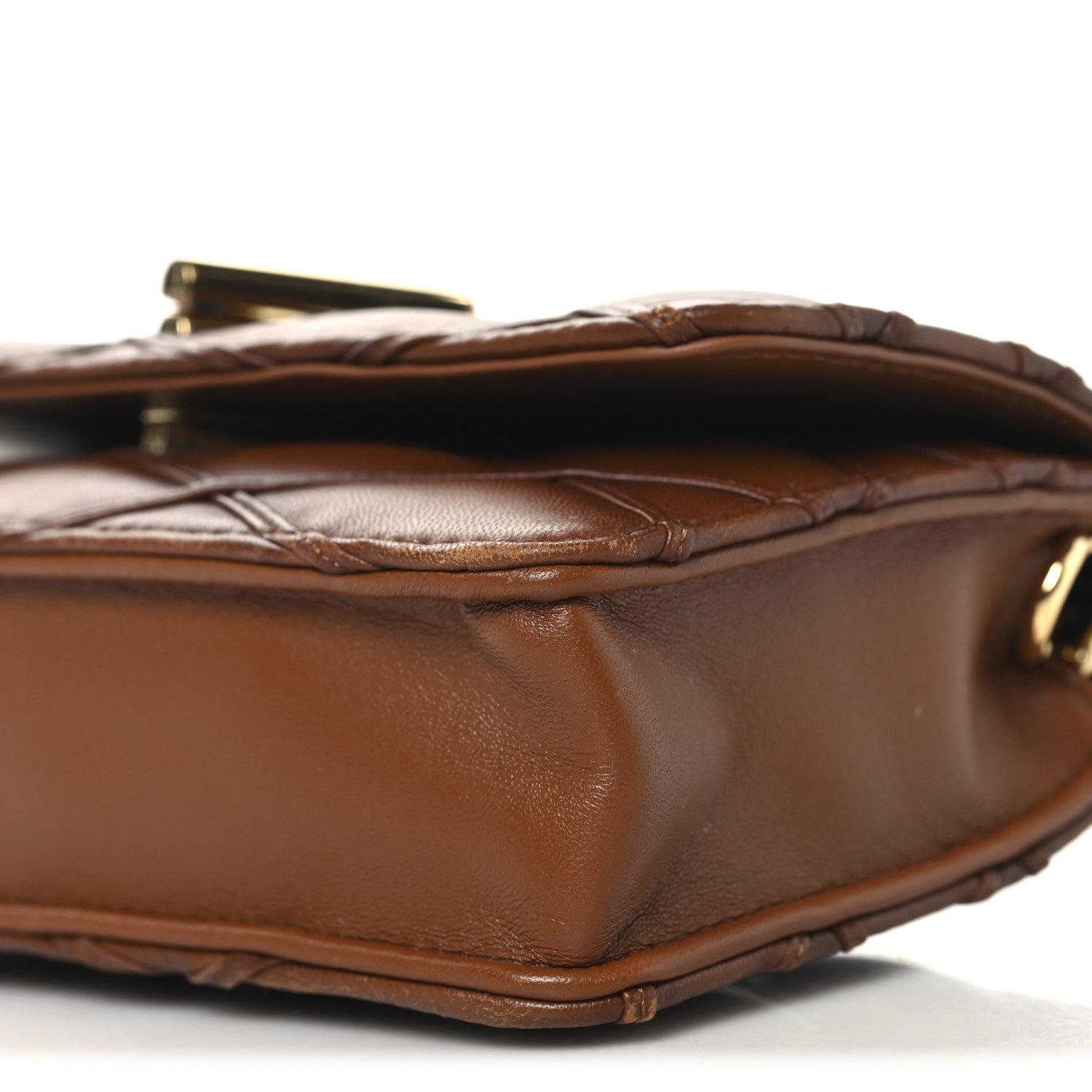 Louis Vuitton Lambskin Malletage Wallet On Chain GO-14 Tan