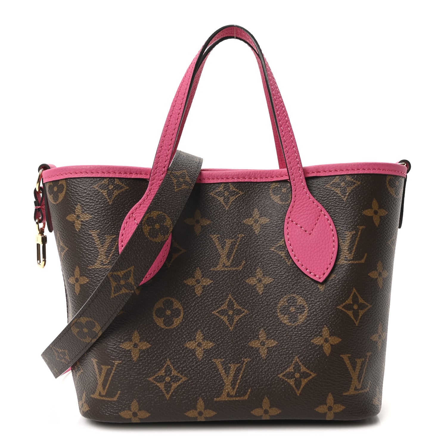 Louis Vuitton Monogram Neverfull Inside Out Bandouliere BB Rose Pondichery