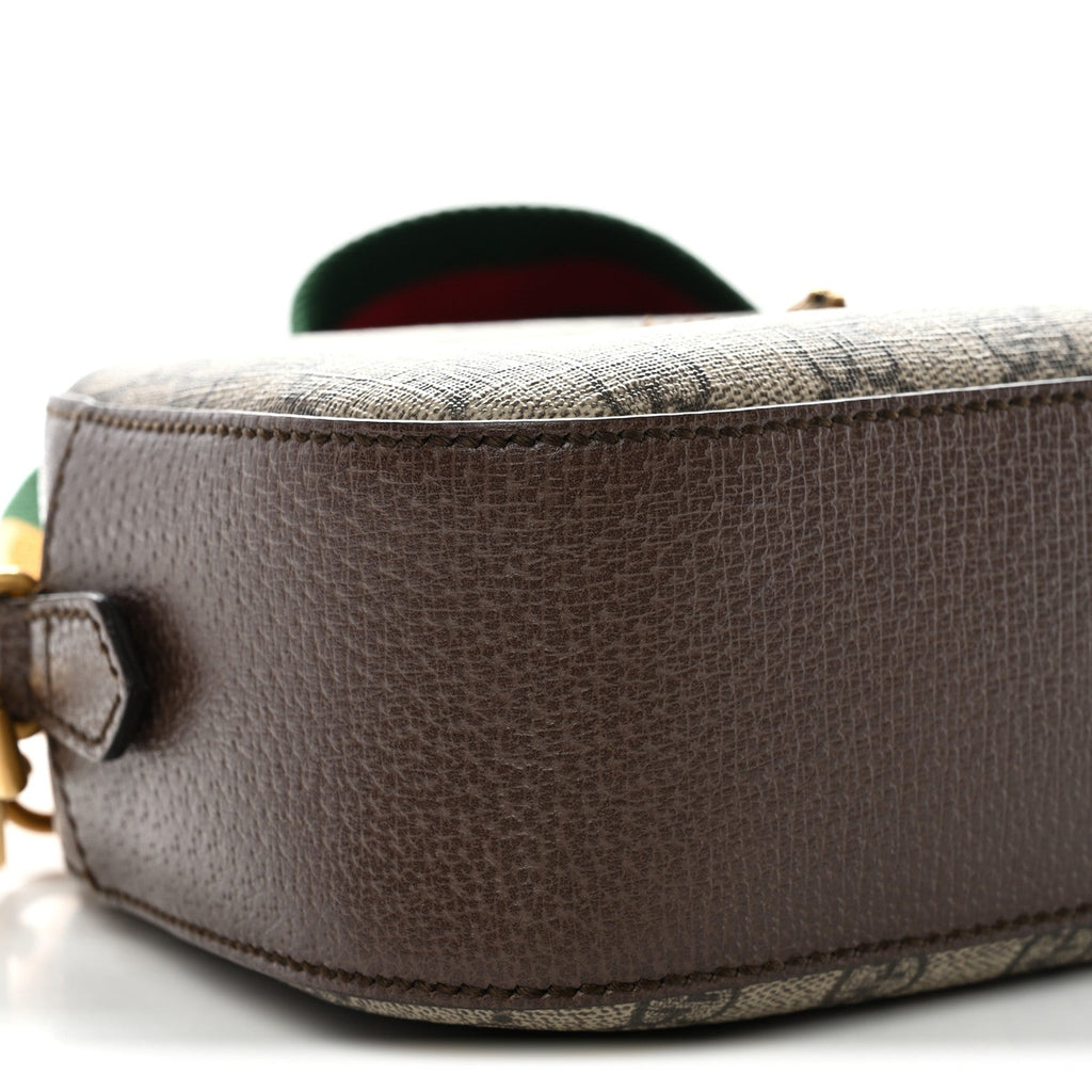 Gucci GG Supreme Monogram Web Neo Vintage Shoulder Bag Beige New Acero Crop