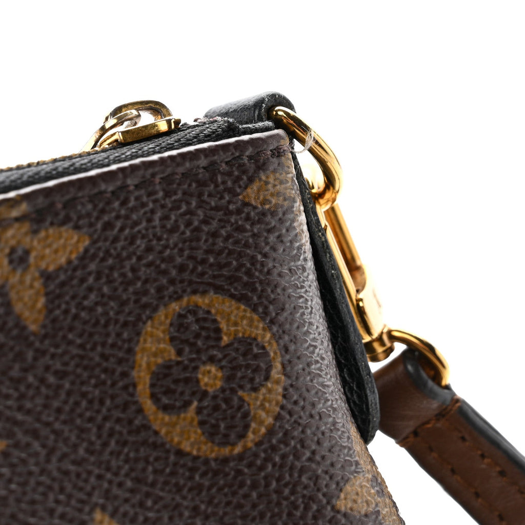Louis Vuitton Monogram Pallas Clutch Black