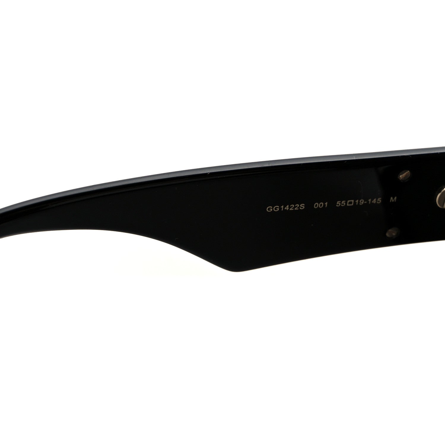 Gucci Acetate Square Frame Sunglasses GG1422S Black Grey