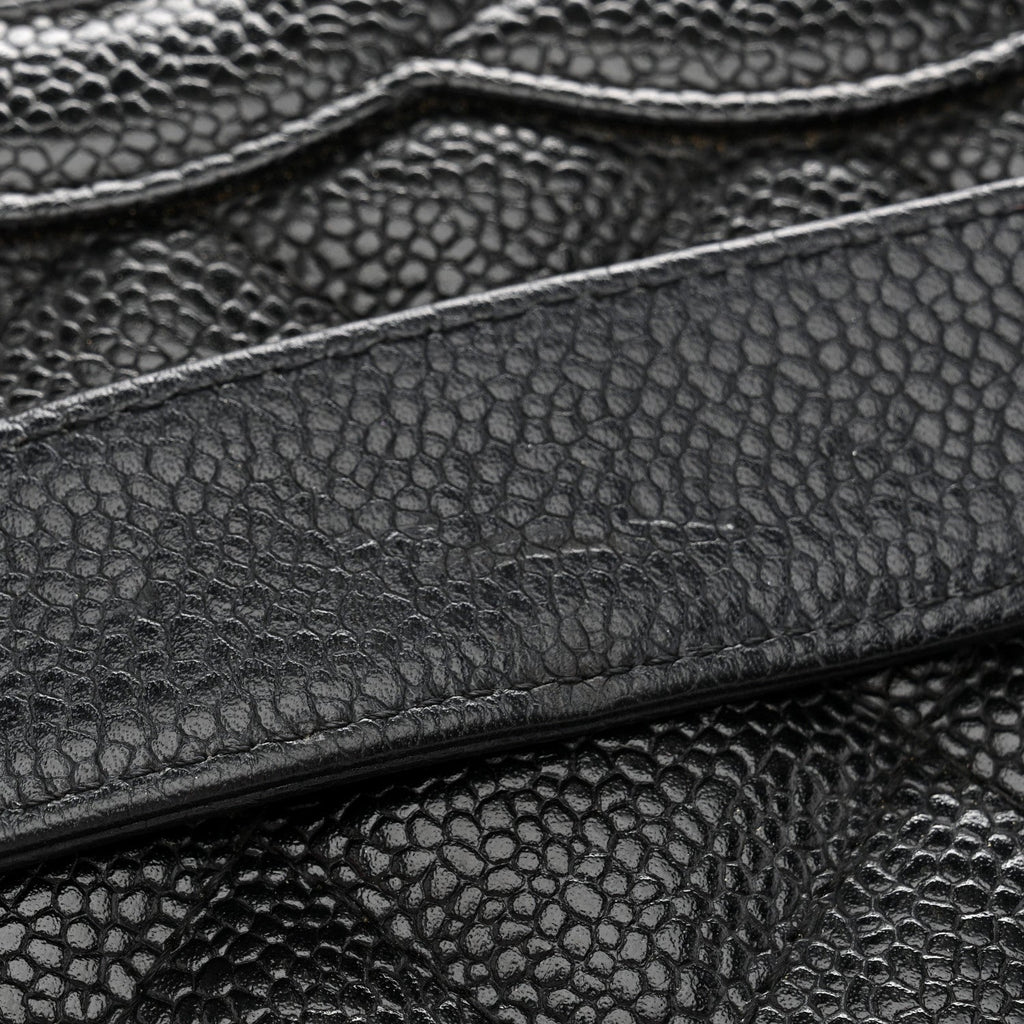 Chanel Caviar Quilted Petit Shopping Tote PST Black