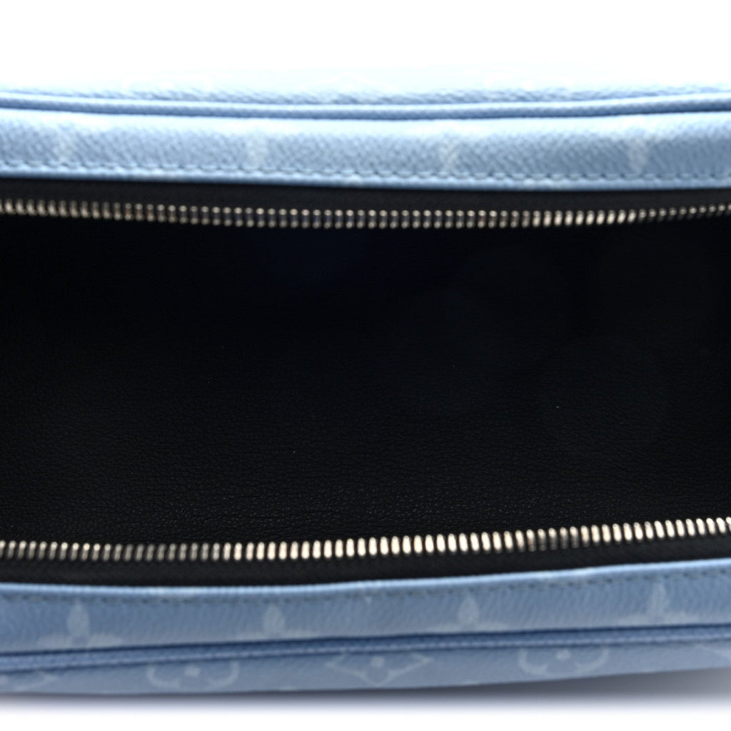 Louis Vuitton Taigarama Dopp Kit Toilet Pouch Sky Blue