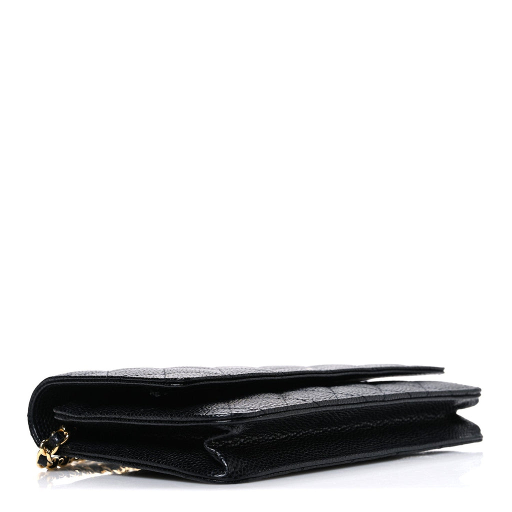 Chanel Caviar Quilted Wallet on Chain WOC Black