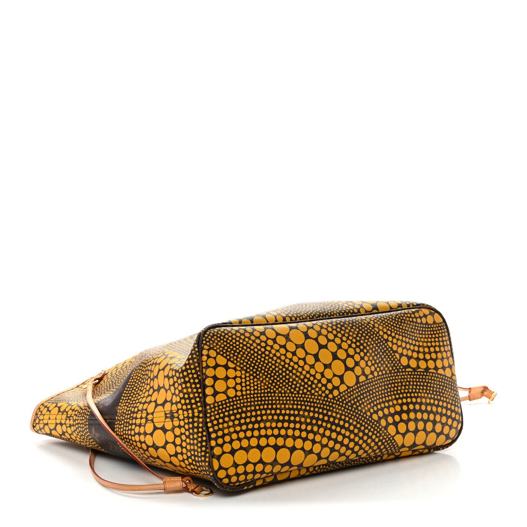 Louis Vuitton Monogram Kusama Waves Neverfull MM Yellow