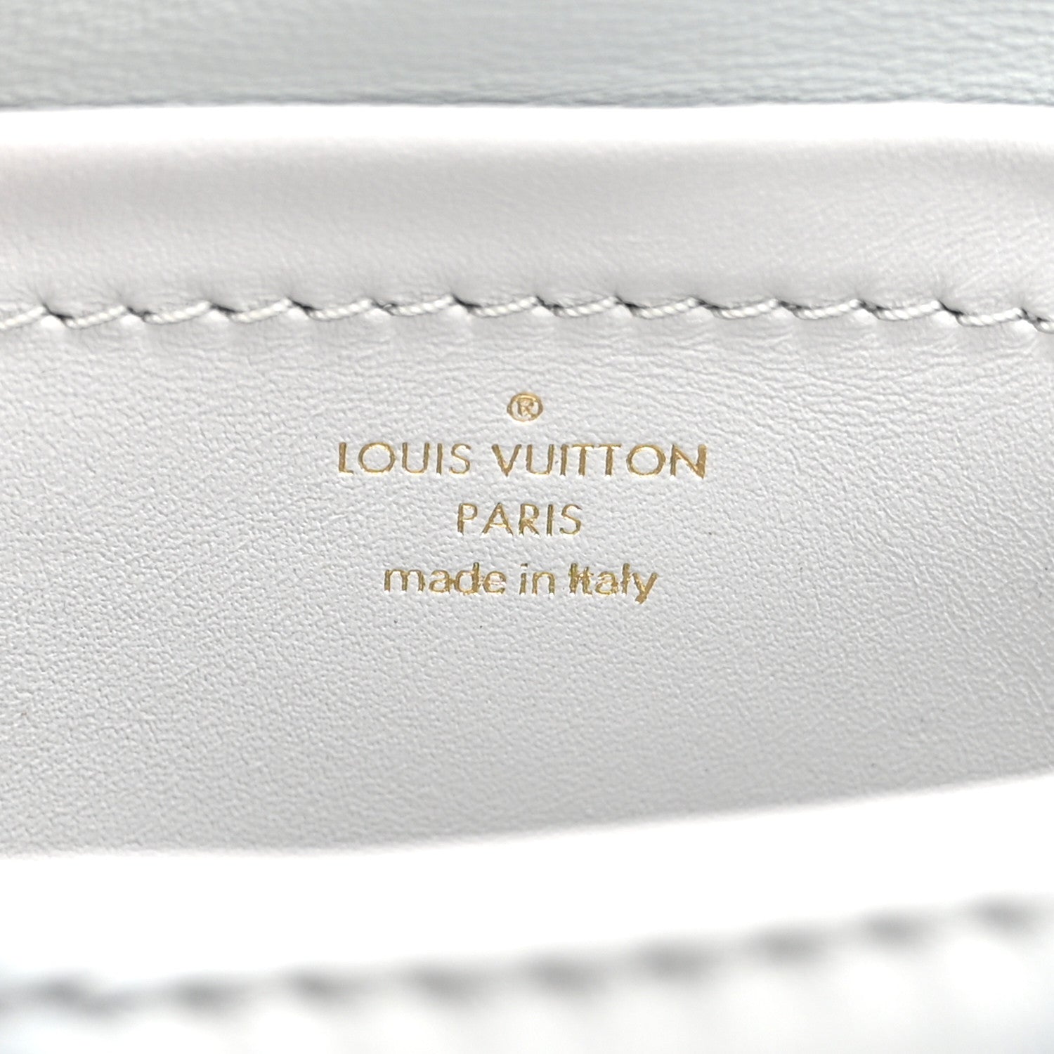 Louis Vuitton Lambskin Malletage Pico GO-14 Ecume Gray