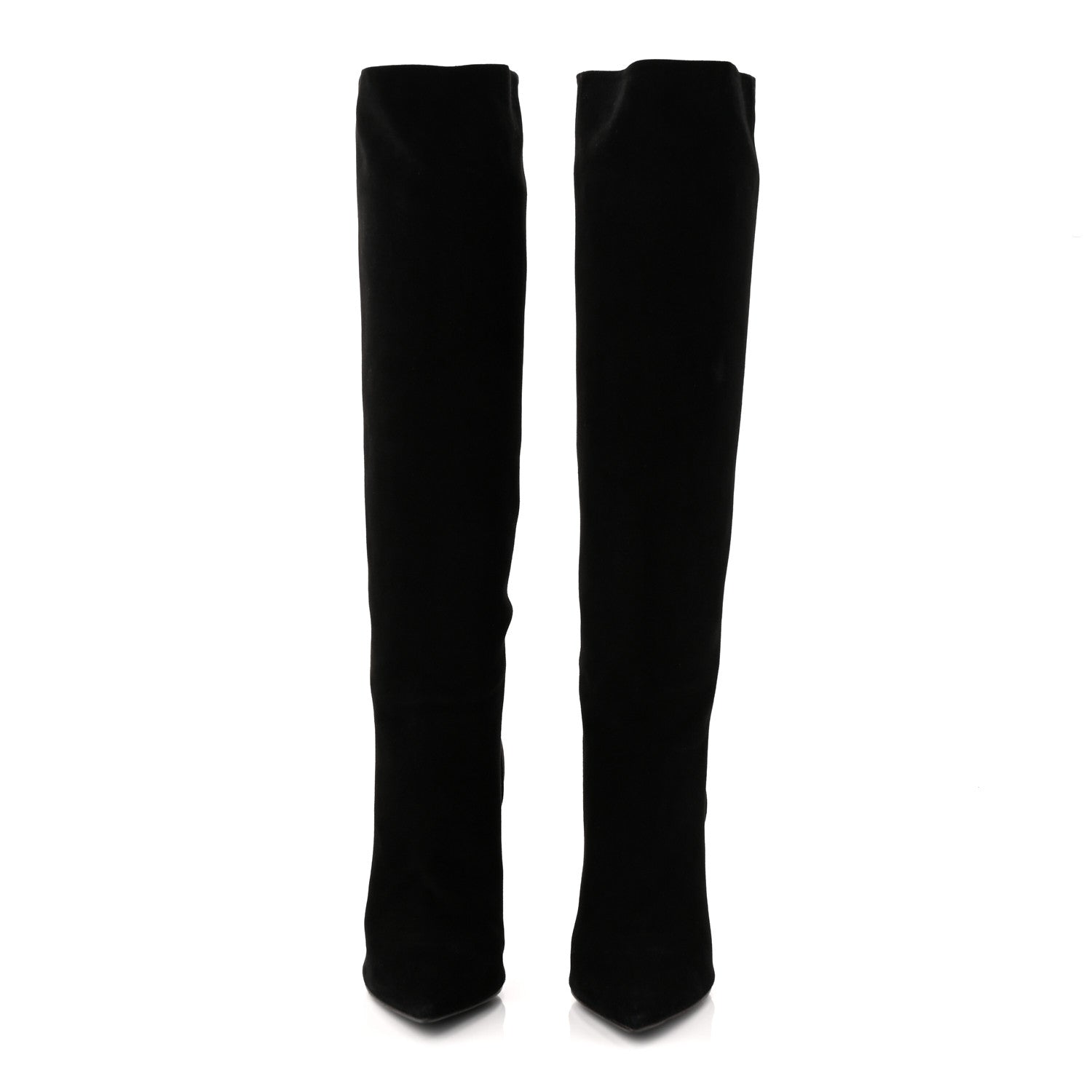 Louis Vuitton Suede High Boots 41 Black