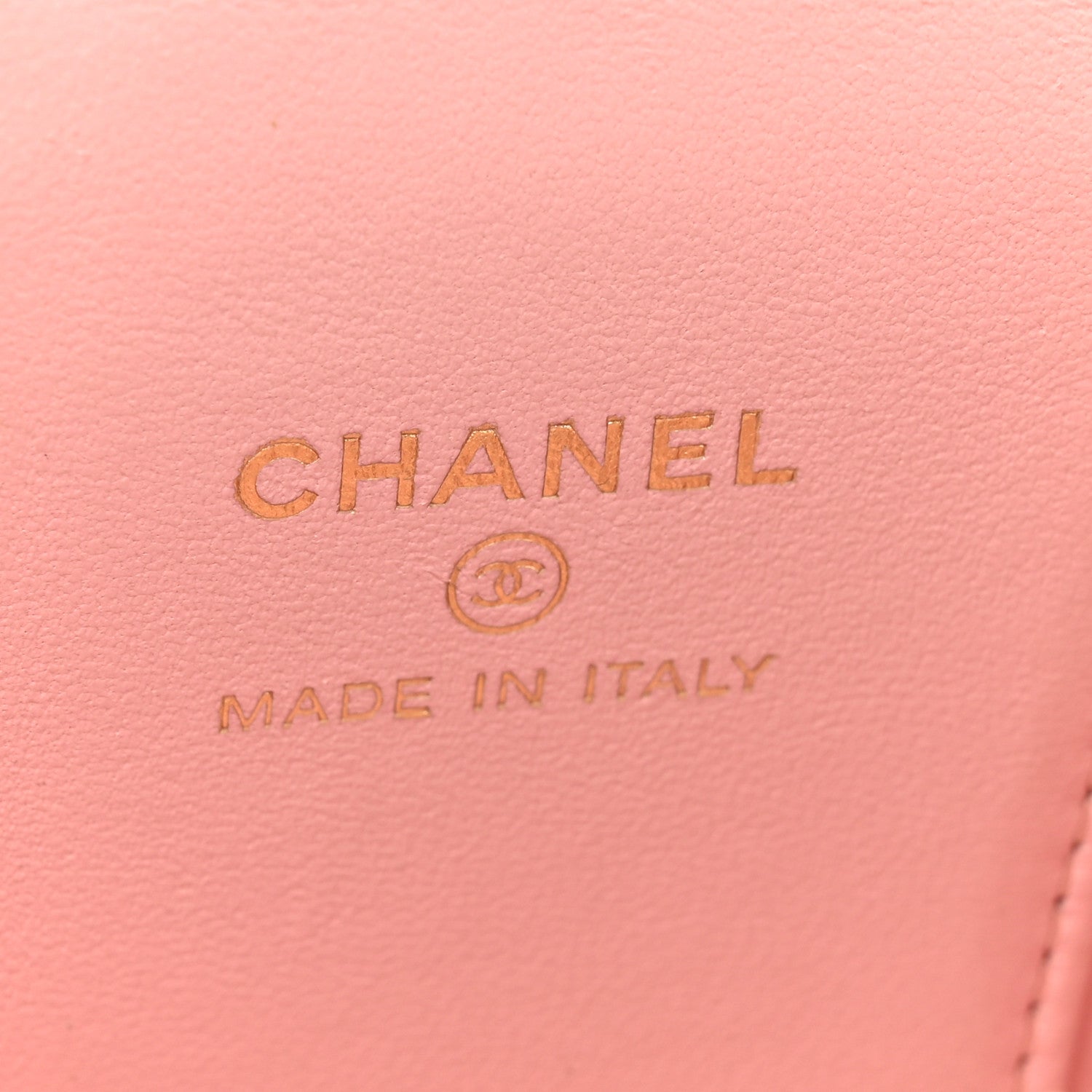 Chanel Lambskin Quilted Mini Sweet Camellia Vanity Case With Chain Pink