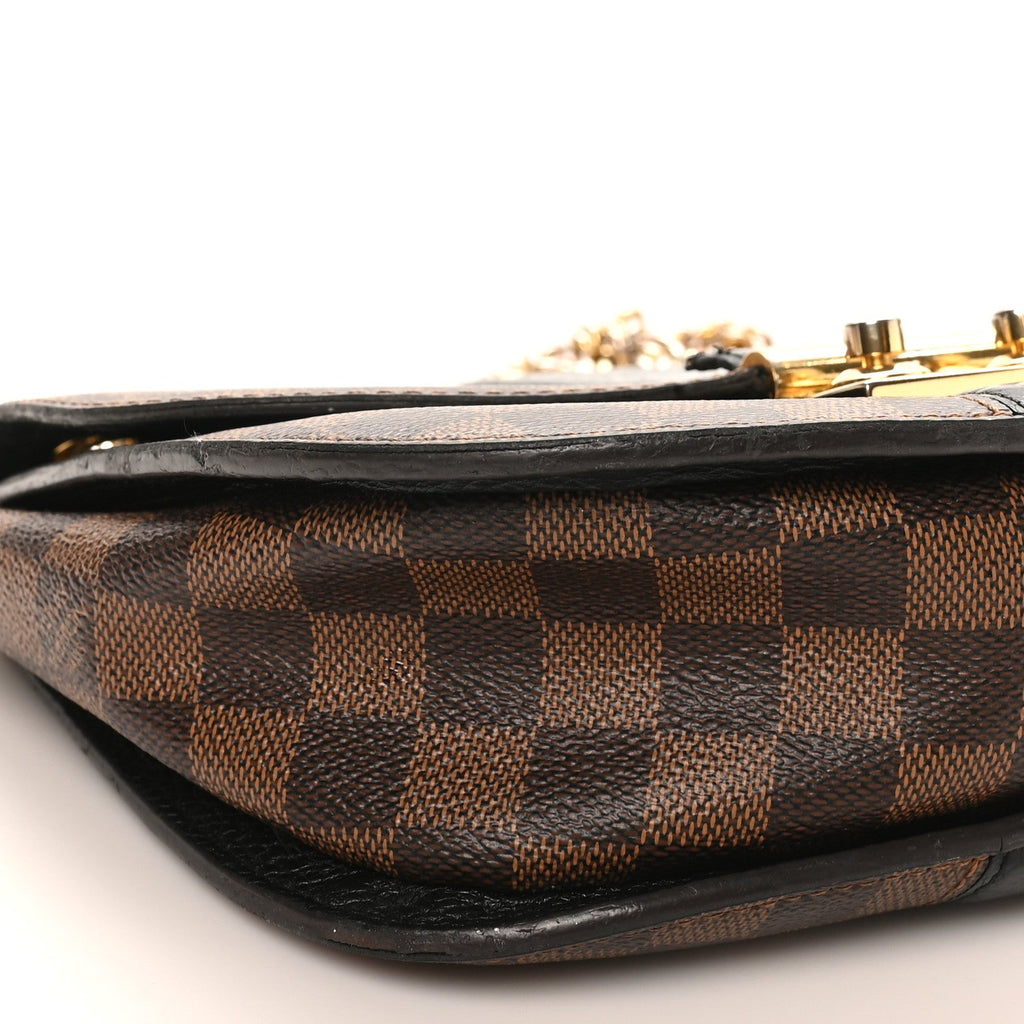 Louis Vuitton Damier Ebene Cuir Taurillon Wight Black