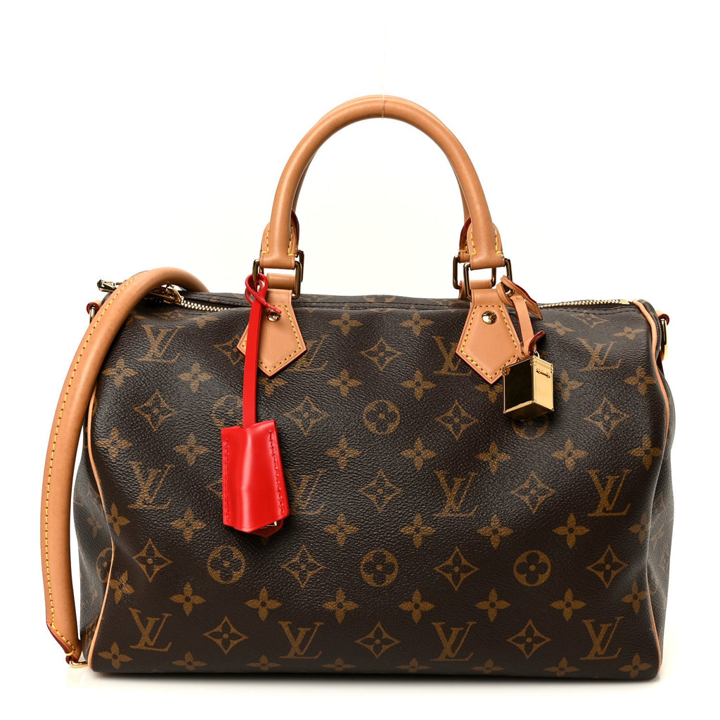 Louis Vuitton Monogram Speedy Soft 30 Crafty Red