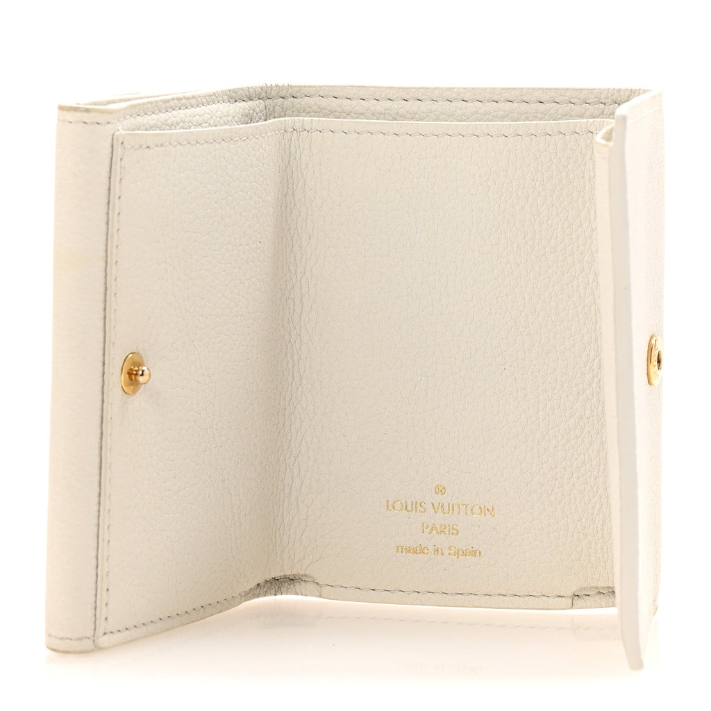 Louis Vuitton Calfskin Lockmini Wallet White