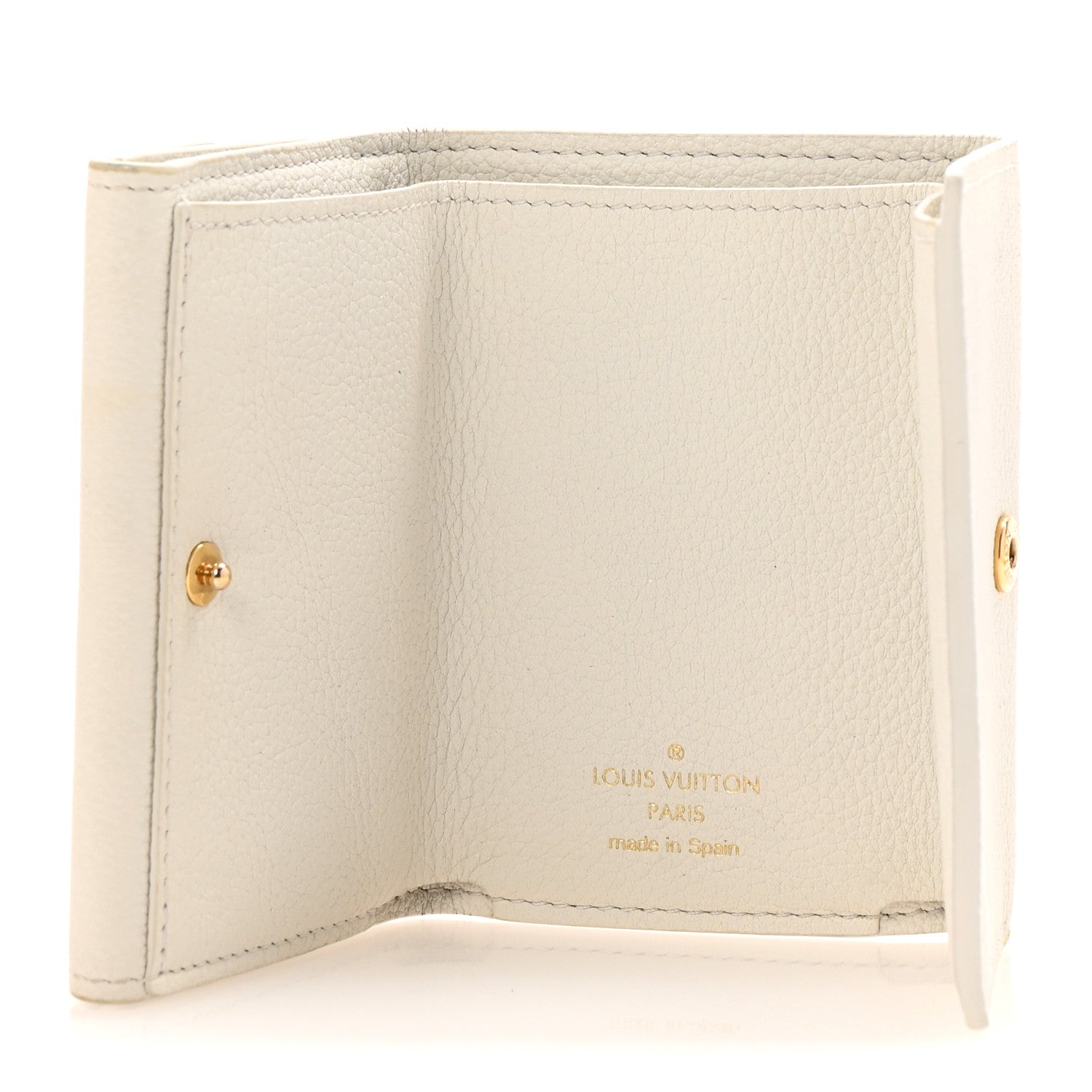 Louis Vuitton Calfskin Lockmini Wallet White