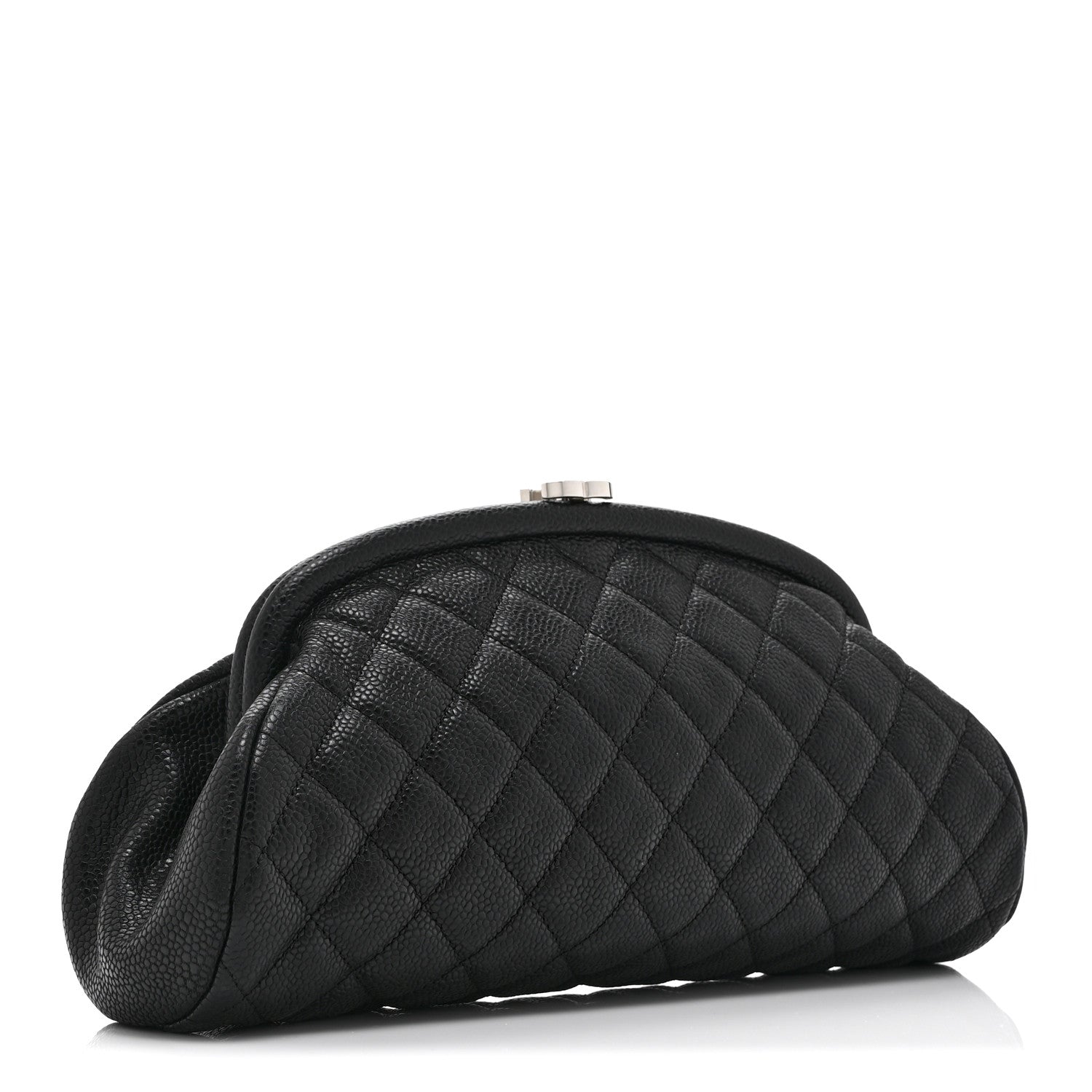 Chanel Caviar Quilted Timeless Clutch Black