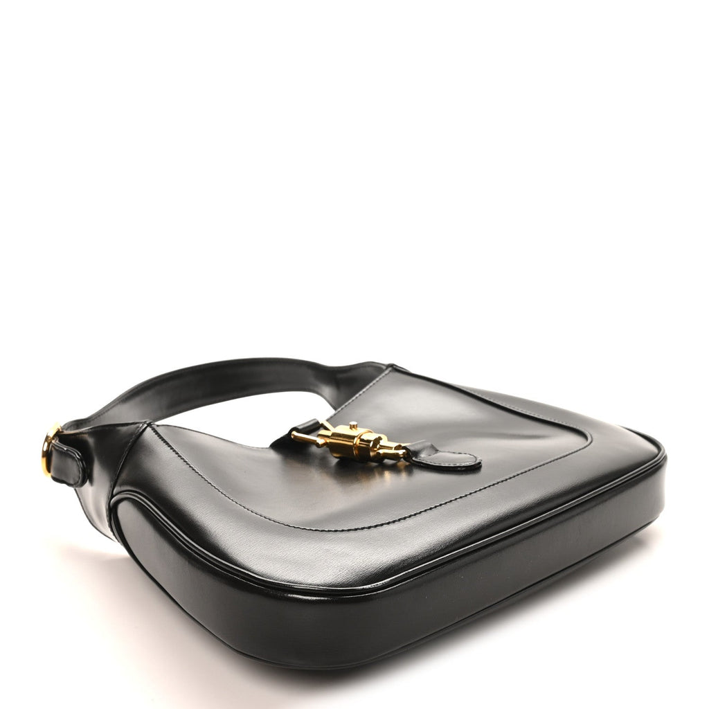 Gucci Boarded Dyana Lux Calfskin Small Jackie 1961 Hobo Black