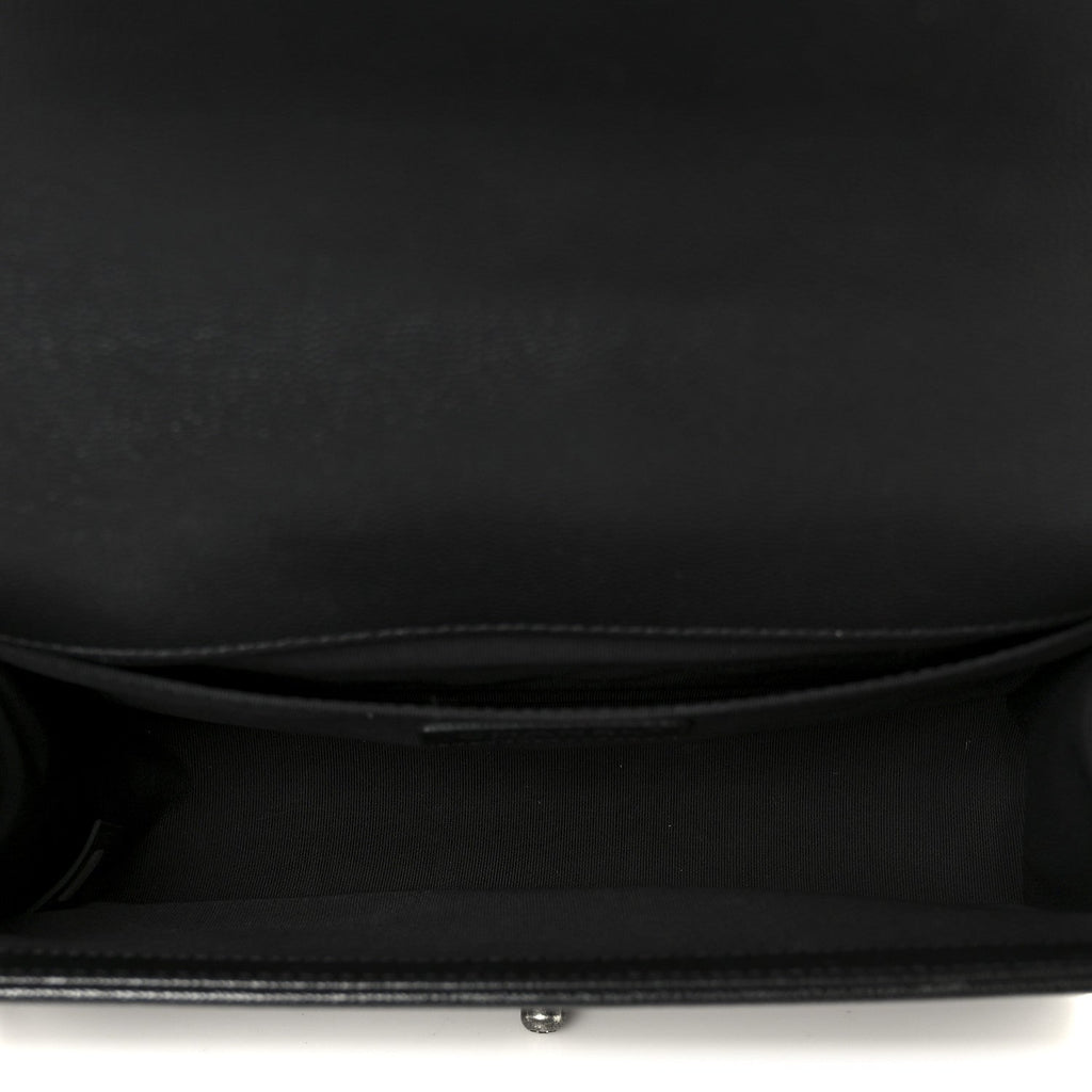 Chanel Caviar Quilted Medium Boy Flap Black