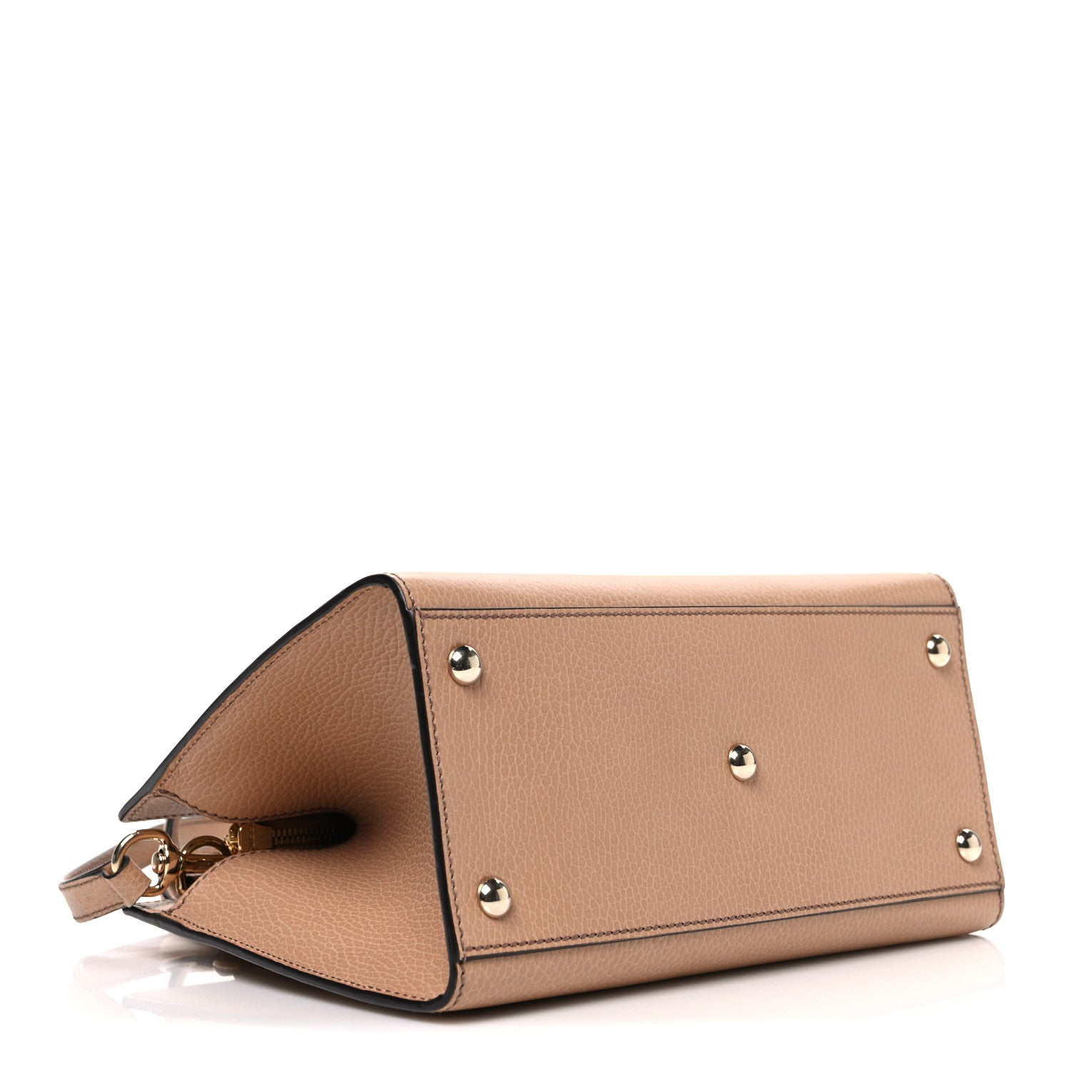 Gucci Dollar Calfskin Medium Soho Top Handle Satchel Camelia