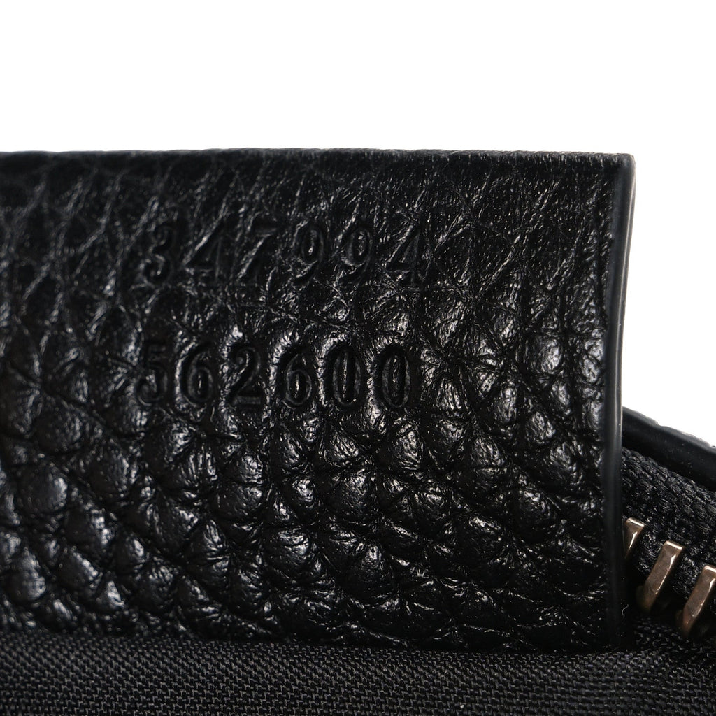 Gucci Pebbled Calfskin Mini Soho Disco Bag Black