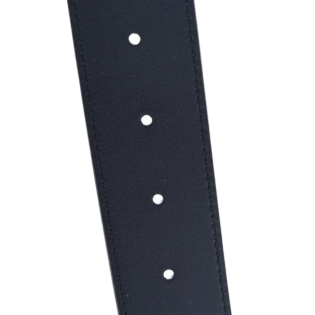 Gucci Moon Calfskin Round Plaque 35mm Belt 95 38 Navy