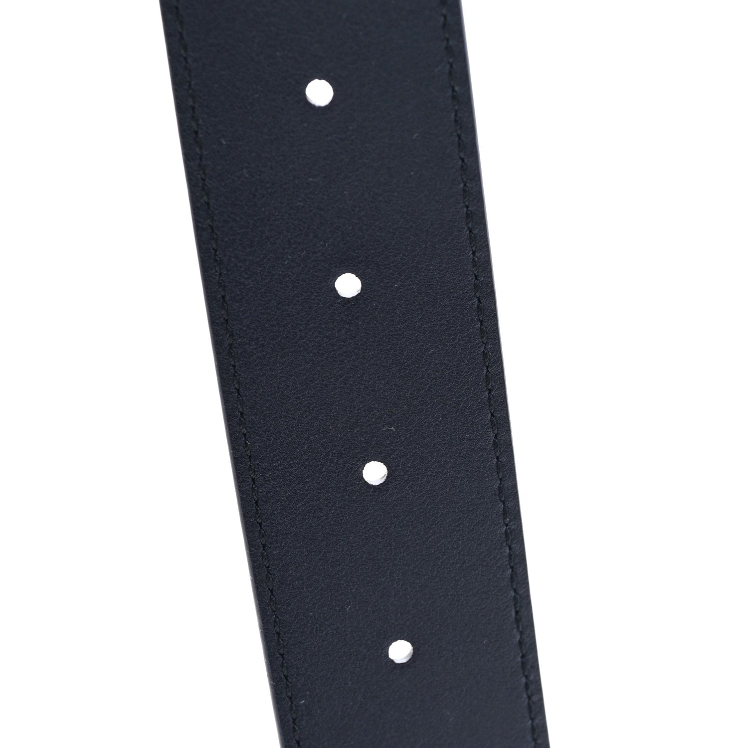 Gucci Moon Calfskin Round Plaque 35mm Belt 95 38 Navy
