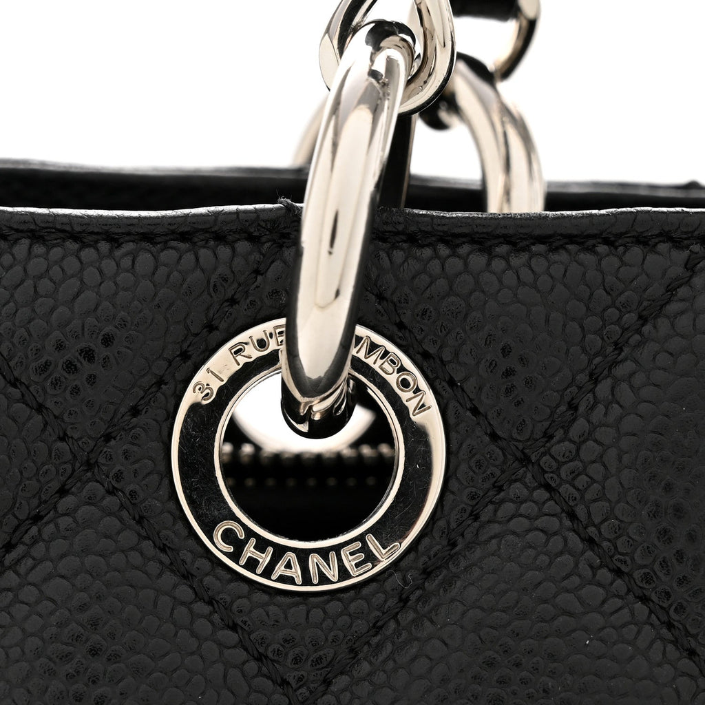 Chanel Caviar Quilted Grand Shopping Tote GST Black