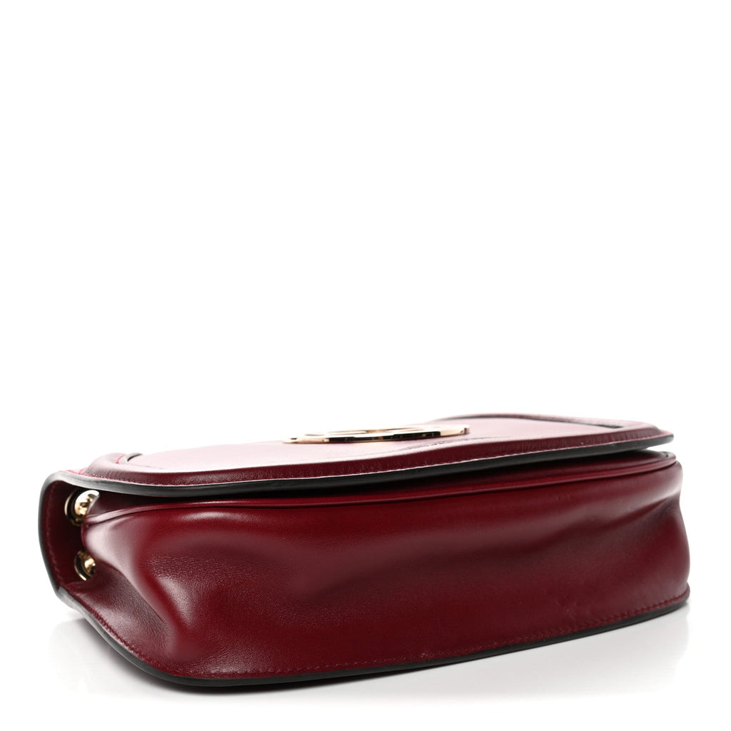 Gucci Calfskin Blondie Medium Shoulder Bag Dark Red