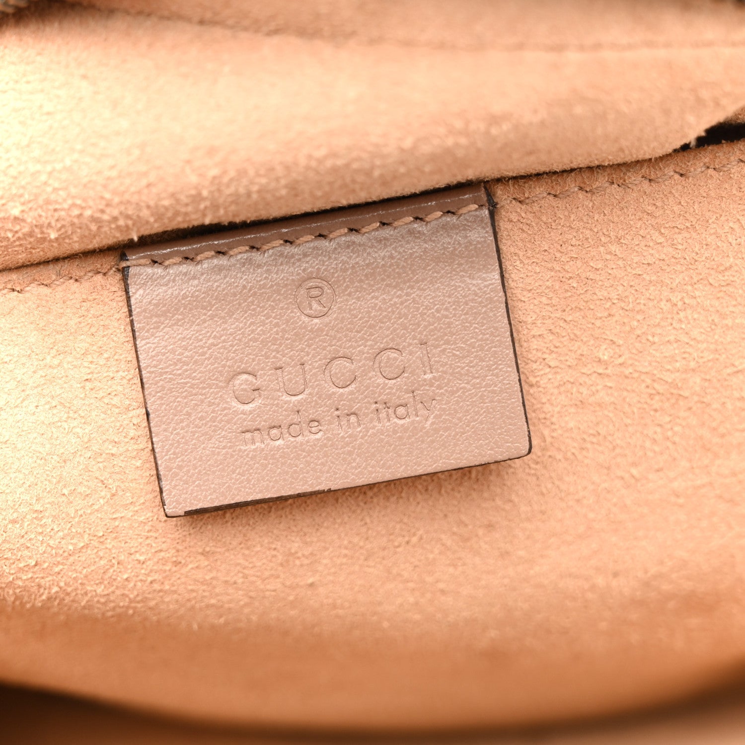 Gucci Calfskin Matelasse Small GG Marmont Chain Shoulder Bag Porcelain Rose