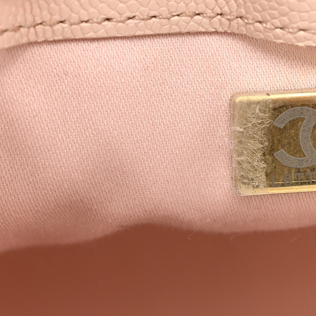 Chanel Caviar Quilted Mini Chanel 25 Handbag Light Pink