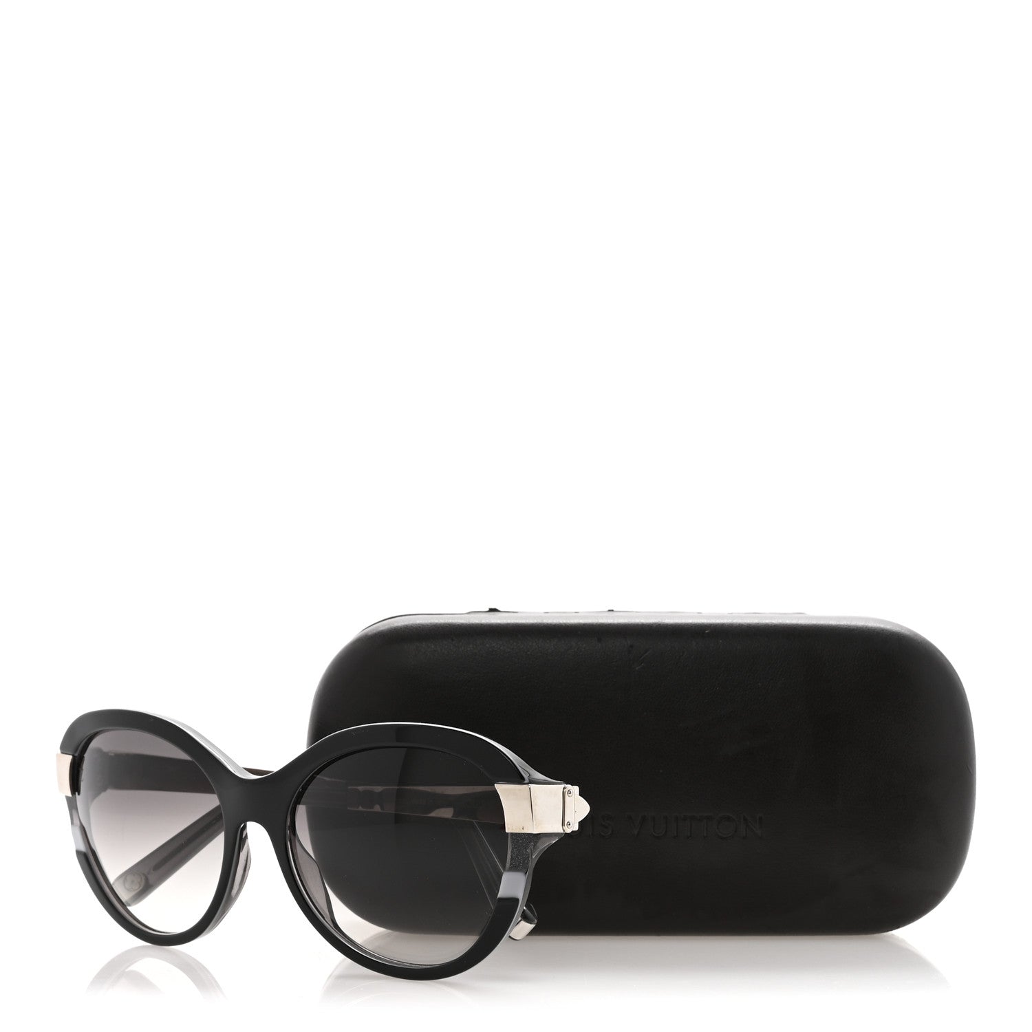 Louis Vuitton Acetate Petit Soupcon Cat Eye Sunglasses Z0489W Black