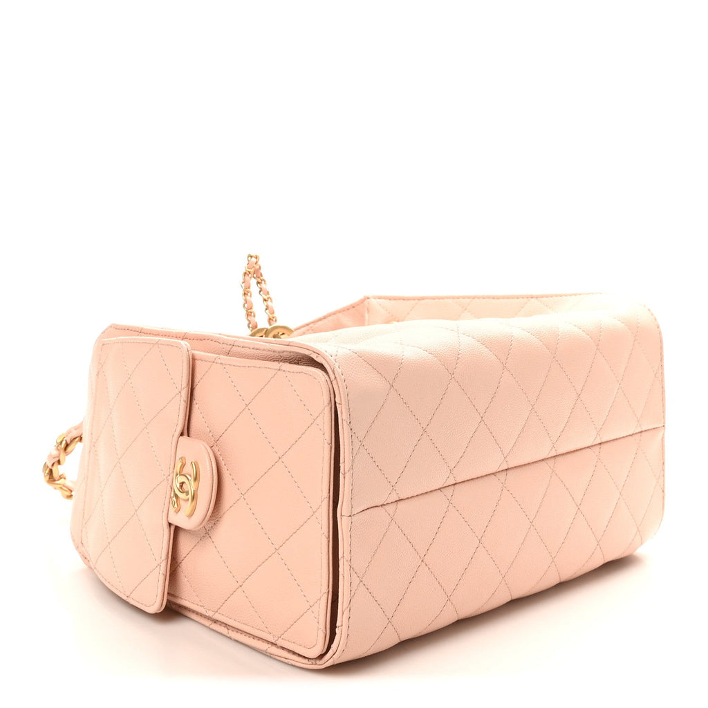 Chanel Caviar Quilted Small Chanel 25 Handbag Light Pink
