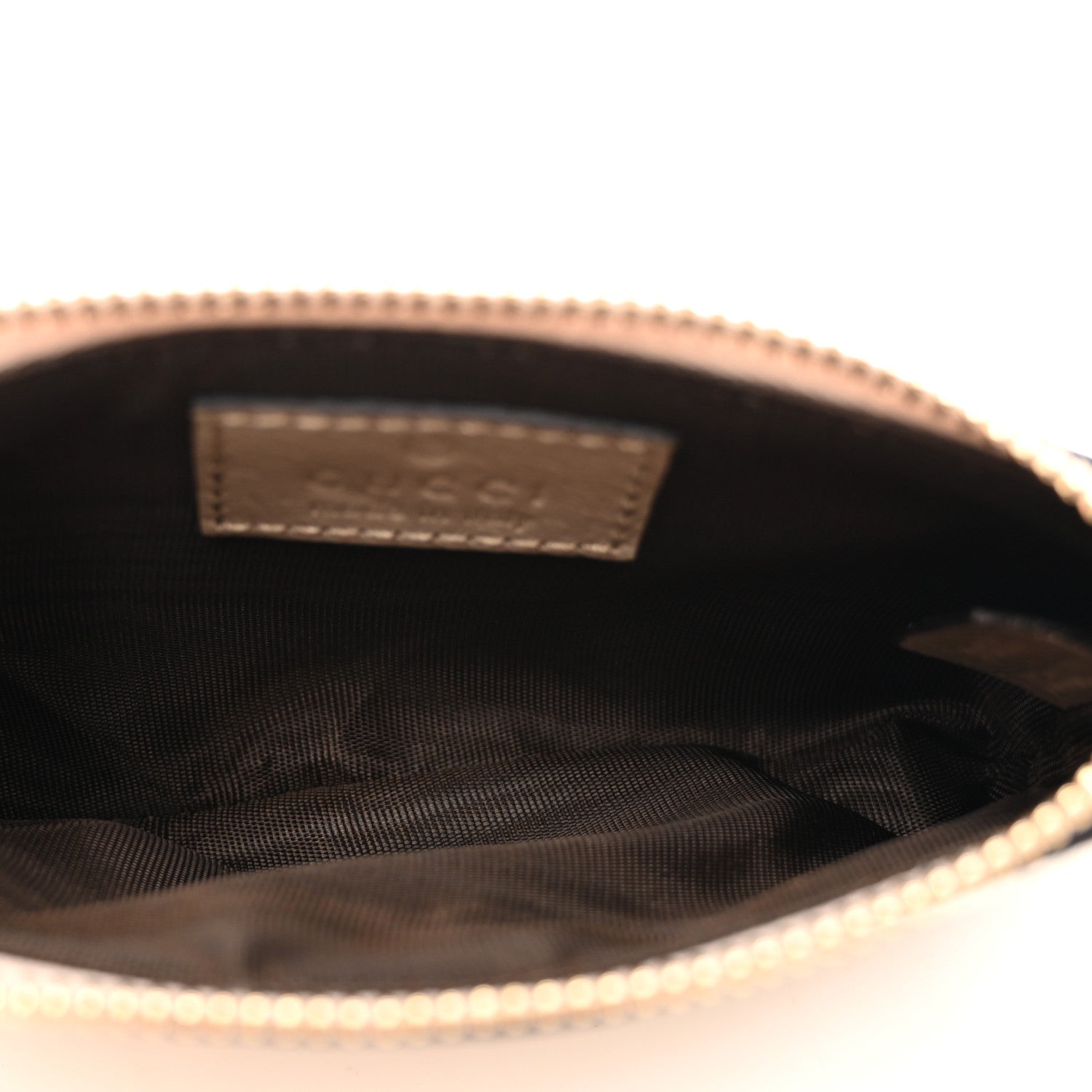 Gucci GG Supreme Monogram Selleria Key Case Mystic White Oatmeal