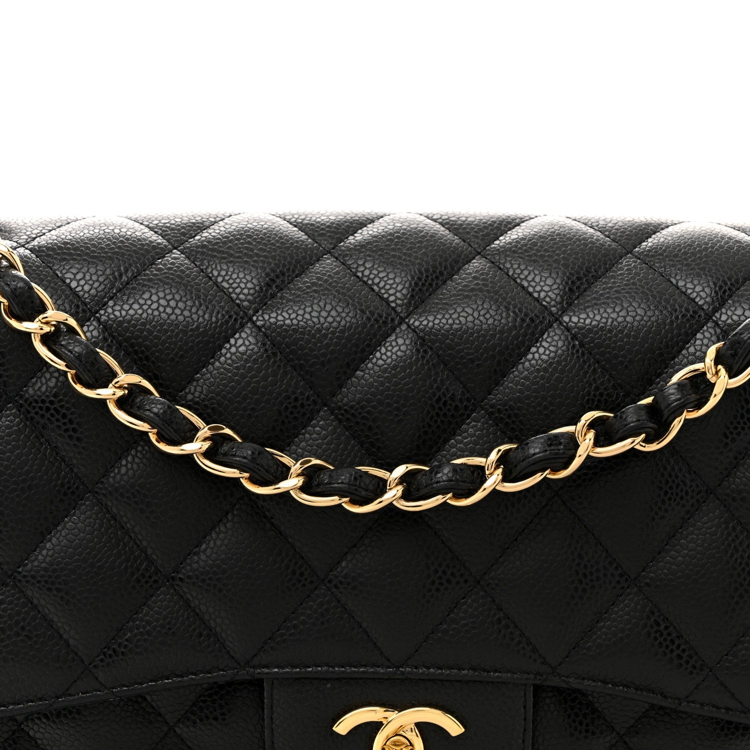 Chanel Caviar Quilted Jumbo Double Flap Black