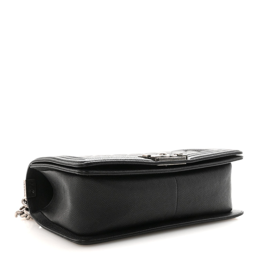 Chanel Caviar Quilted Medium Boy Flap Black