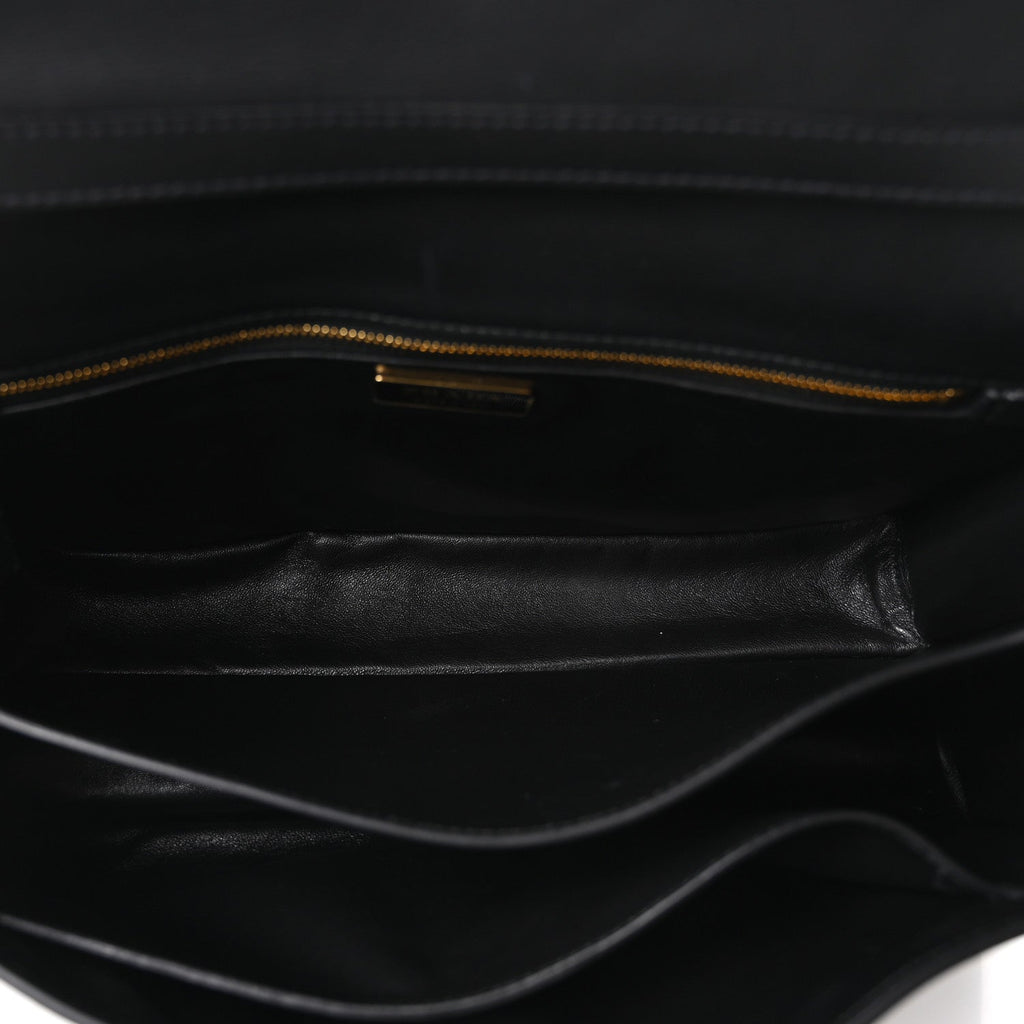 Prada Calfskin Medium Soft Sound Shoulder Bag Black