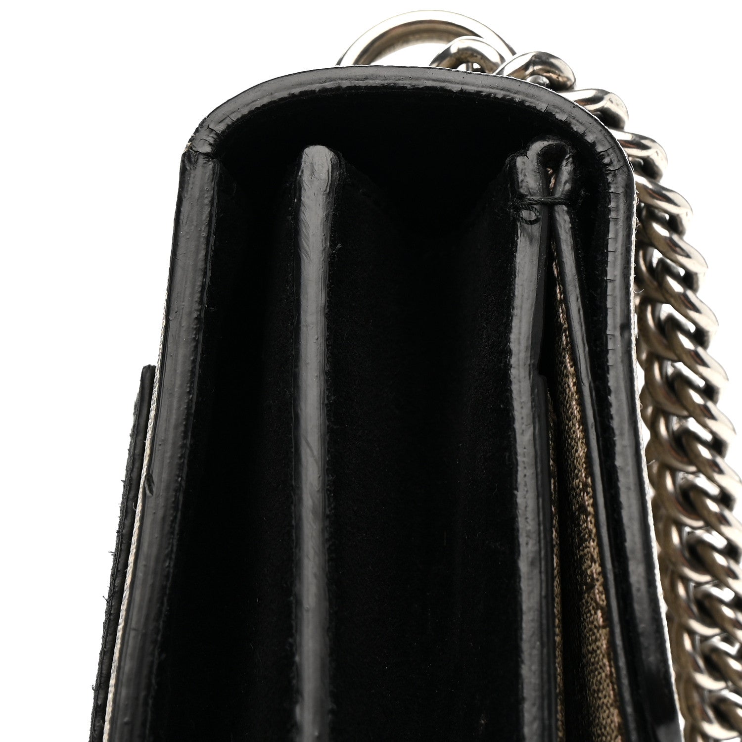 Gucci GG Supreme Monogram Medium Dionysus Shoulder Bag Black