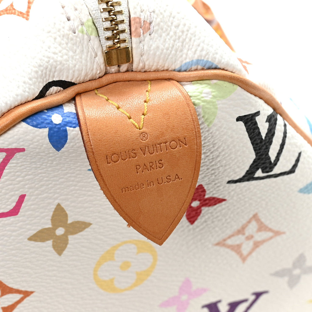 Louis Vuitton Monogram Multicolor Speedy 30 White