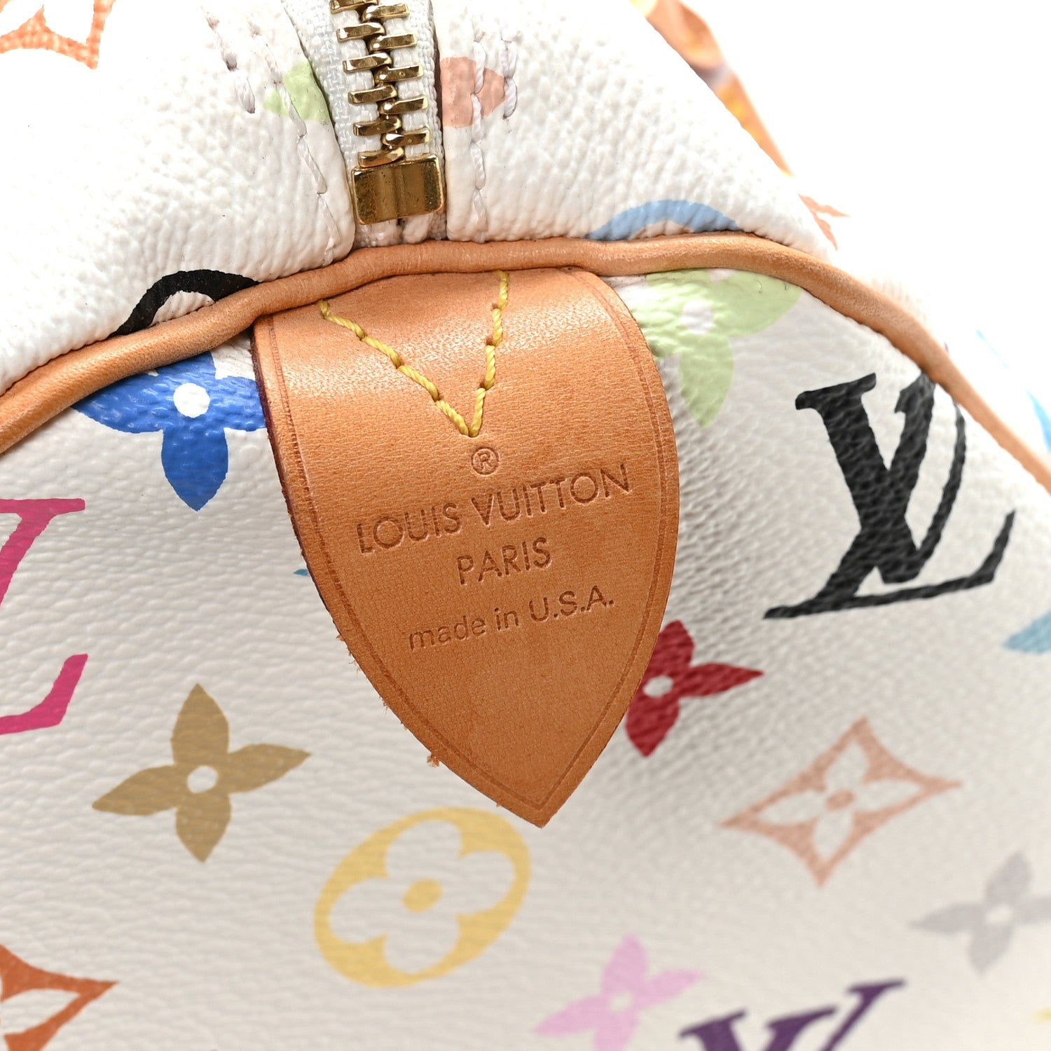 Louis Vuitton Monogram Multicolor Speedy 30 White