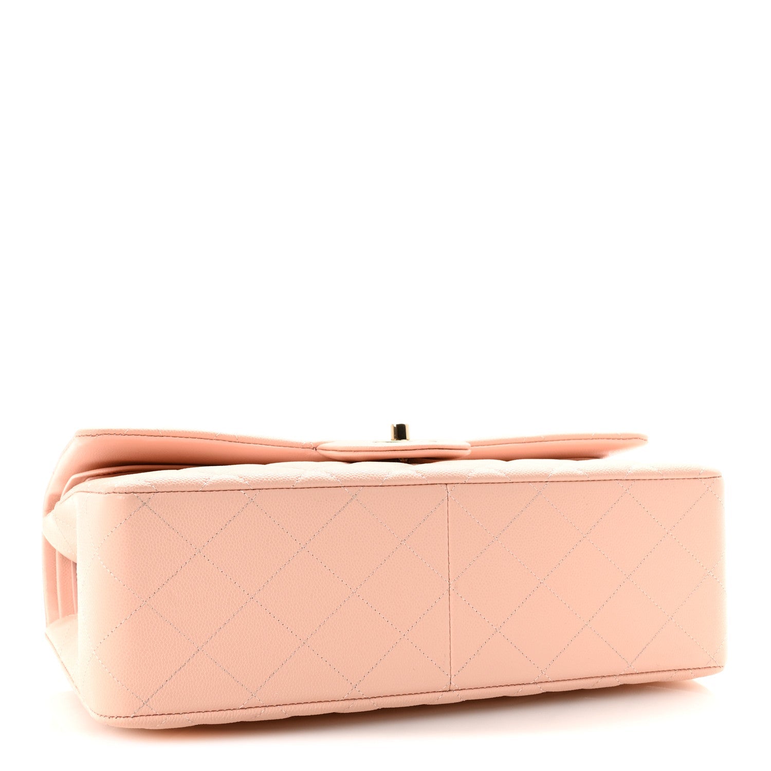 Chanel Caviar Quilted Jumbo Double Flap Light Pink